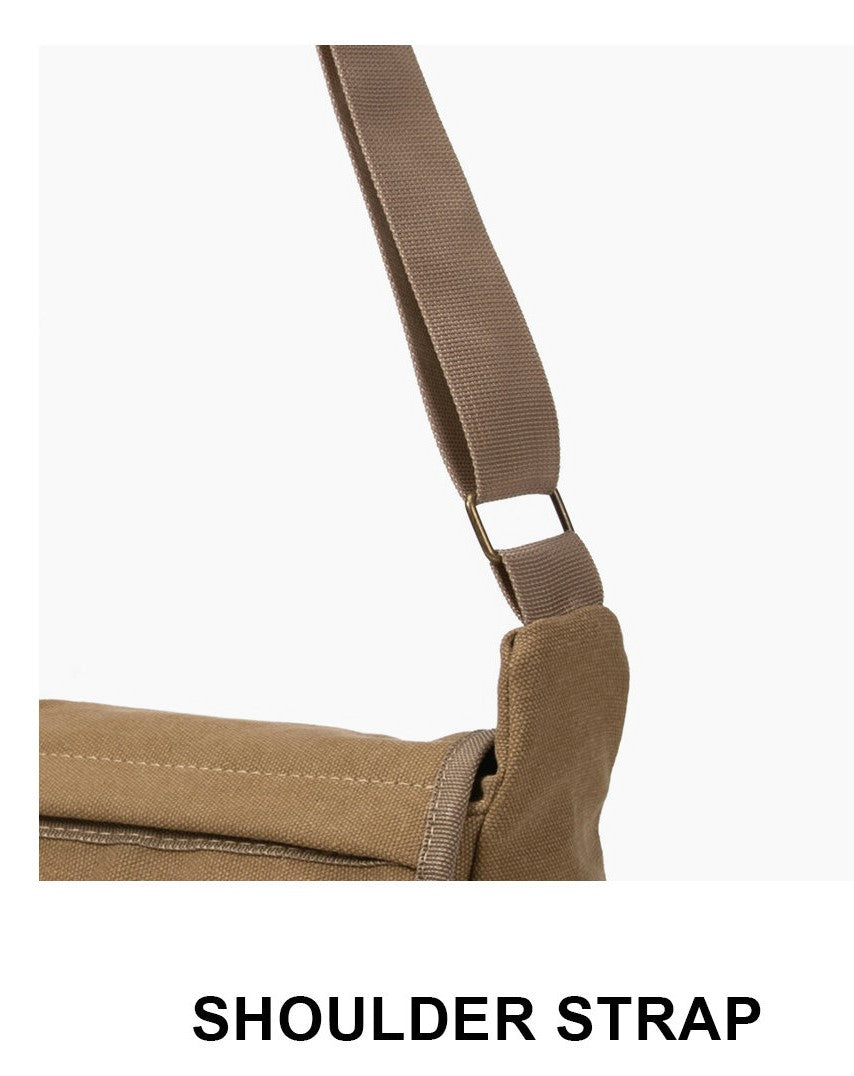 Canvas shoulder bag HD14012 Black