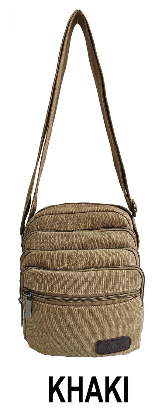Canvas shoulder bag 229/CV Khaki