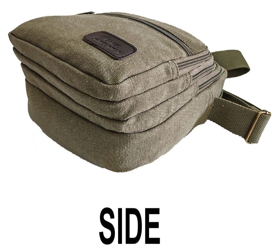 Canvas shoulder bag 229/CV Khaki