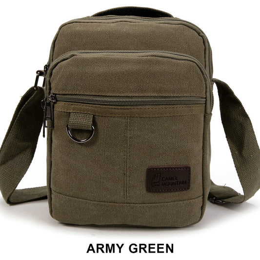 Canvas shoulder bag 25002 Army.Green