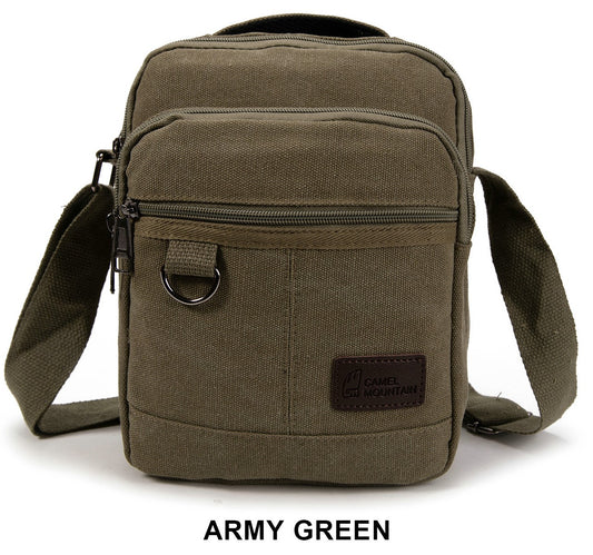 Canvas shoulder bag 25002 Army.Green