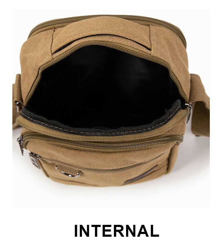 Canvas shoulder bag 25002 Black