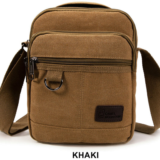 Canvas shoulder bag 25002 Khaki