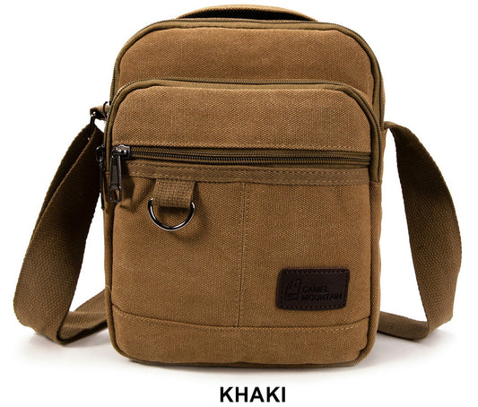 Canvas shoulder bag 25002 Khaki