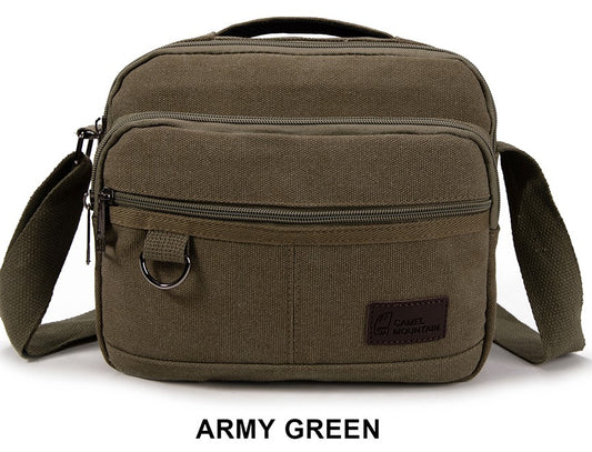 Canvas shoulder bag 25005 Army.Green