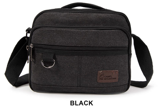 Canvas shoulder bag 25005 Black