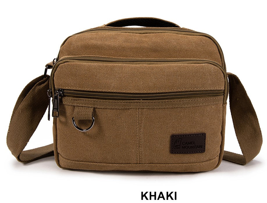 Canvas shoulder bag 25005 Khaki