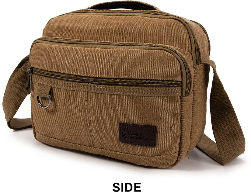 Canvas shoulder bag 25005 Khaki