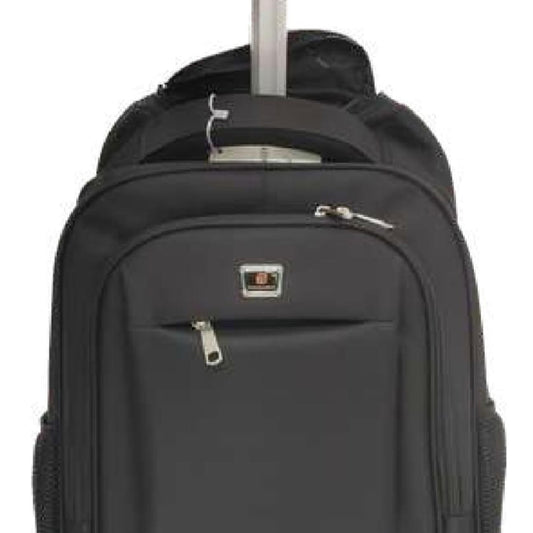 418 Black 4wheels Trolley Backpack