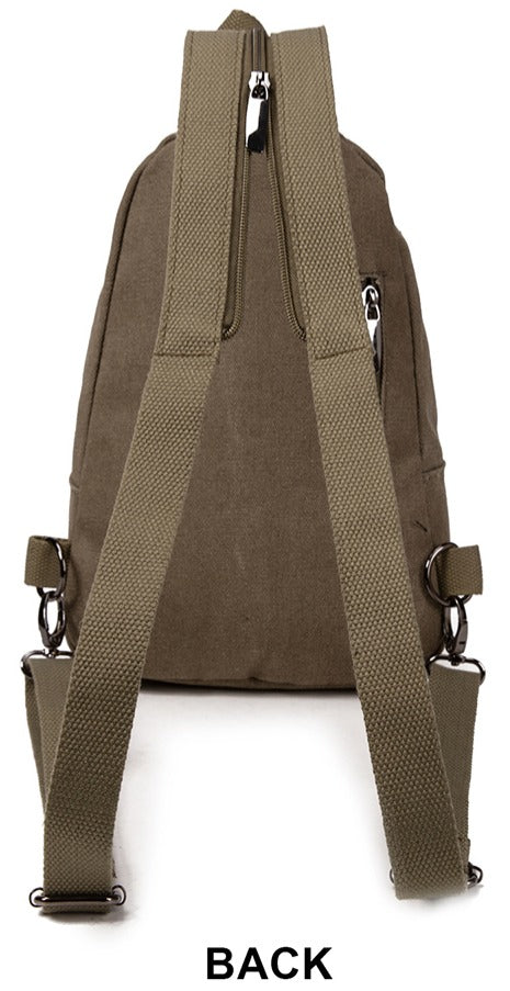 Canvas shoulder bag-6005
