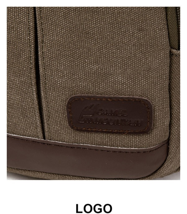 Canvas shoulder bag-6005