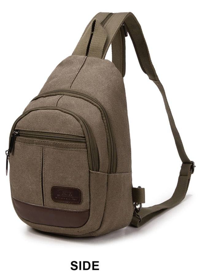 Canvas shoulder bag-6005