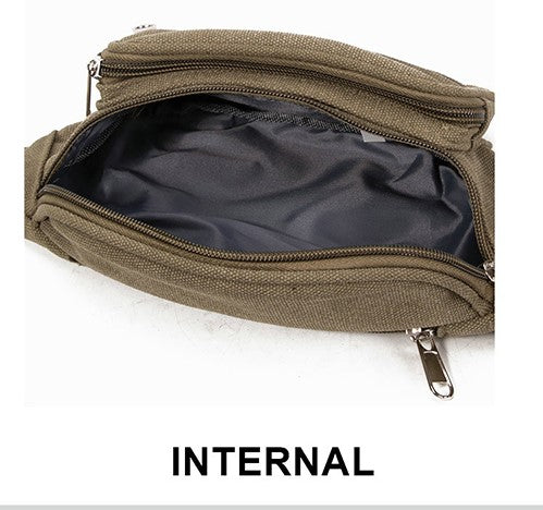 Canvas wiast bag 6011 Black