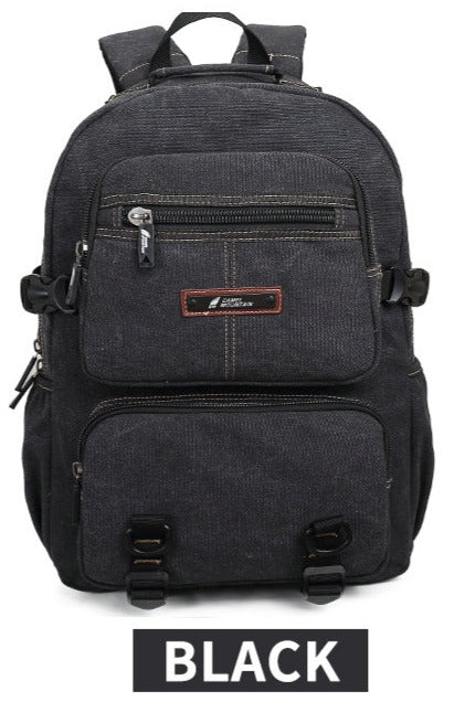 6094/CN Black Canvas Backpack