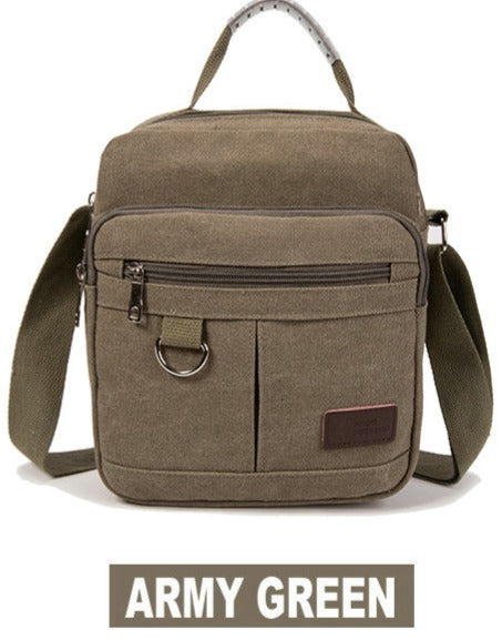Canvas Shoulder bag 8896 Army.Green