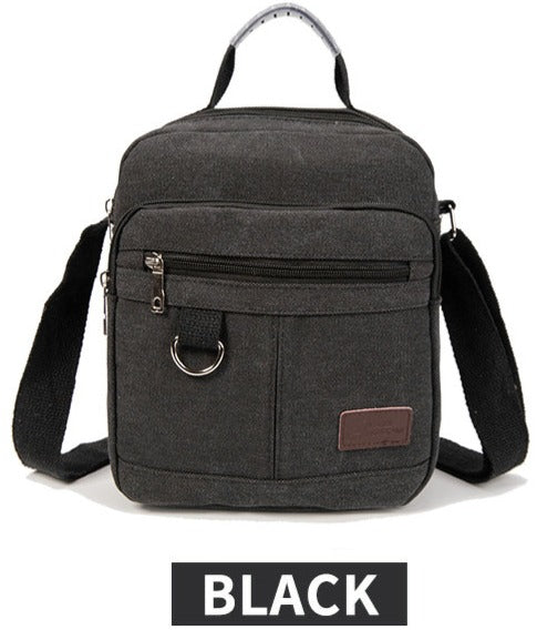 Canvas Shoulder bag 8896 Black