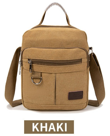 Canvas Shoulder bag 8896 Khaki