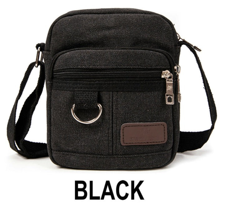 High quality Canvas material Shoulderbags-9985 Black