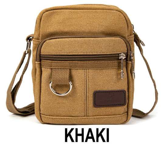 High quality Canvas material Shoulderbags-9985 Khaki