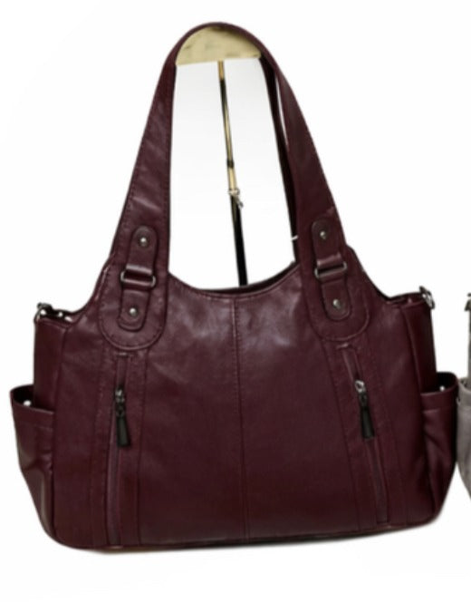 Fashion Handbag F9030 Burgundy