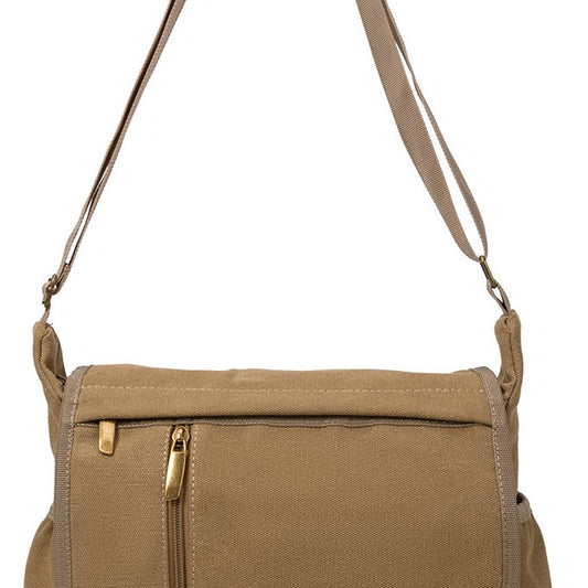 Canvas shoulder bag HD14012 Khaki