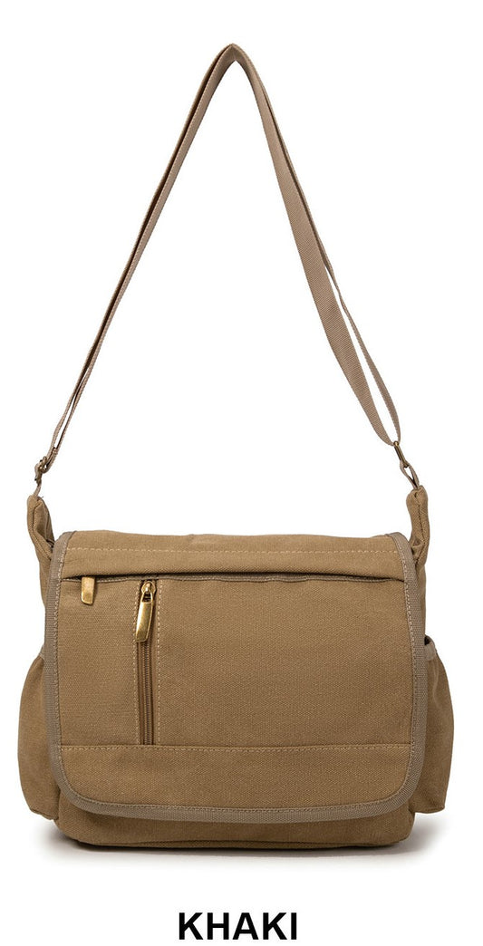 Canvas shoulder bag HD14012 Khaki