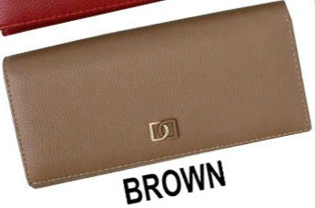 HQ PU material Ladies purse-KB013 Brown