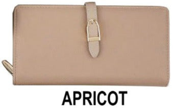 HQ PU material Ladies purse-KB015 Apricot