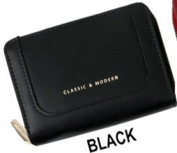 HQ PU material Ladies purse-KB030 Black