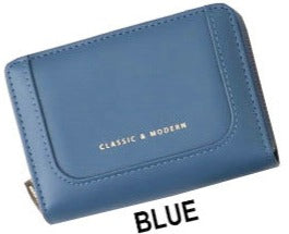 HQ PU material Ladies purse-KB030 Blue