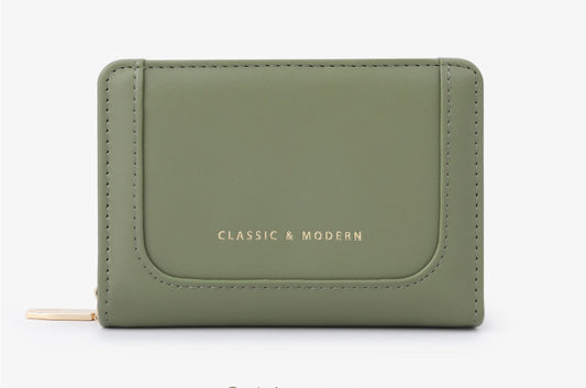 HQ PU material Ladies purse-KB030 Green
