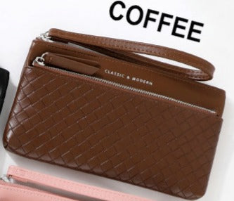 High quality PU material Ladies purse KB040 Coffee
