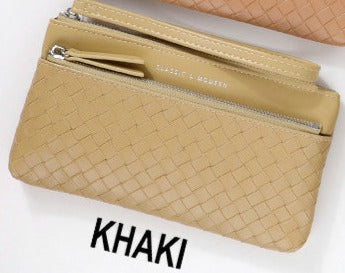 High quality PU material Ladies purse KB040 Khaki