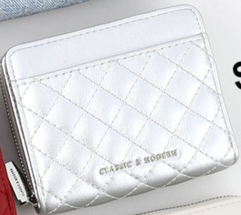 High quality PU material Ladies purse KB047 Silver