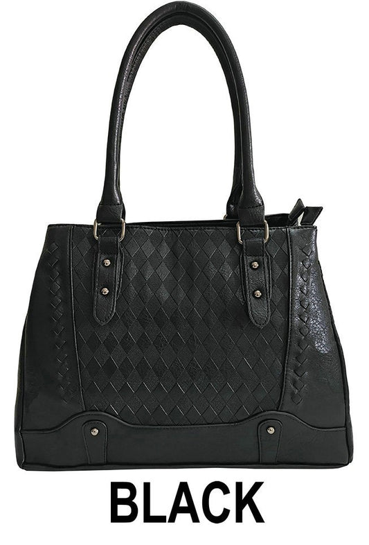 High quality PU material Handbag-MY19004 Black