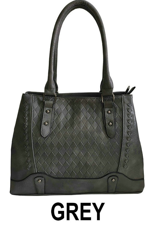 High quality PU material Handbag-MY19004 Grey