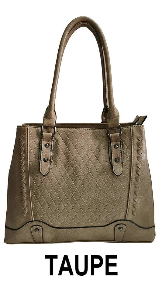 High quality PU material Handbag-MY19004 Taupe