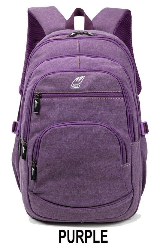 28L Canvas Backpack SC551 Purple