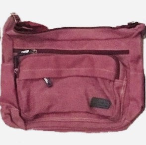 Canvas shoulder bag SL21017 Burgundy