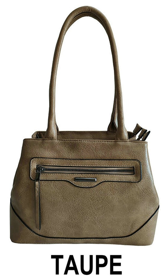 High quality PU material Handbag-XD18013 Taupe